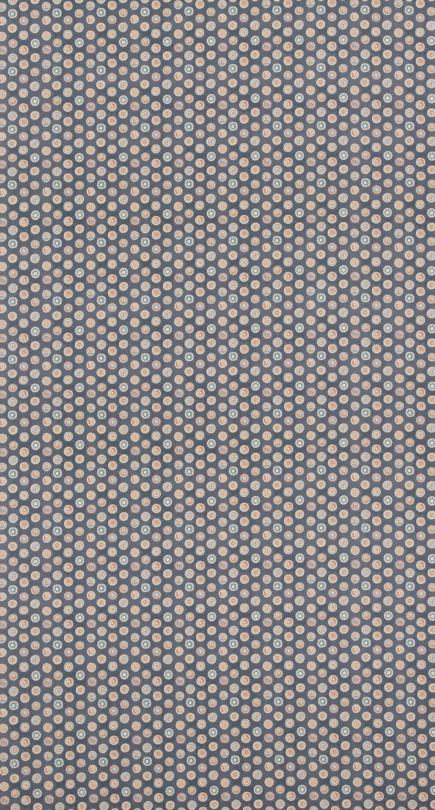 Court Buttons Indigo tyg