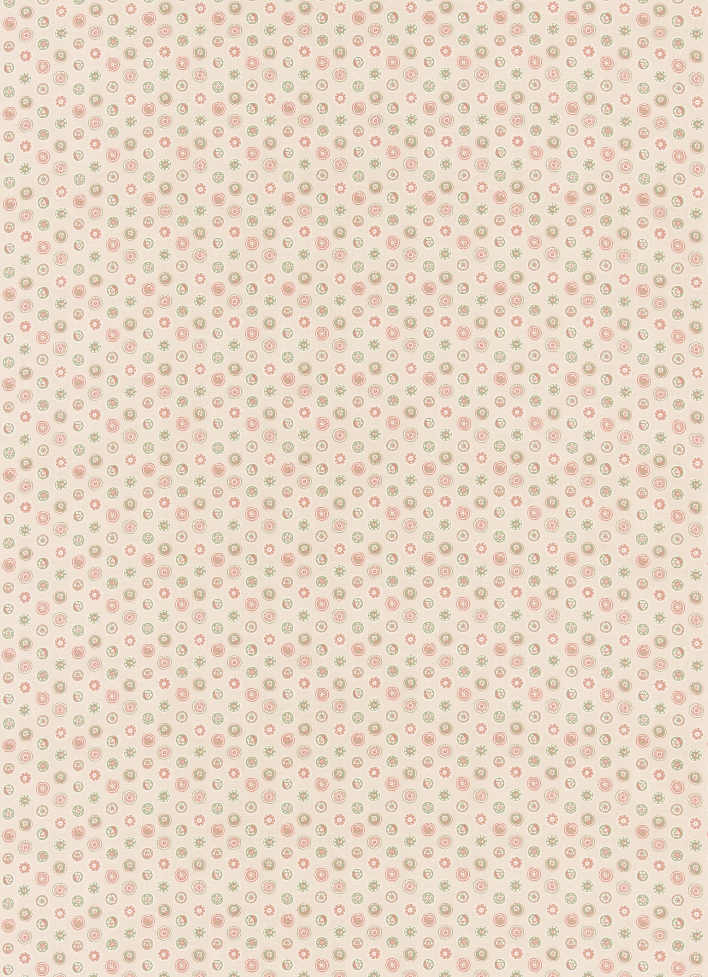 Court Buttons Pink/Green tyg