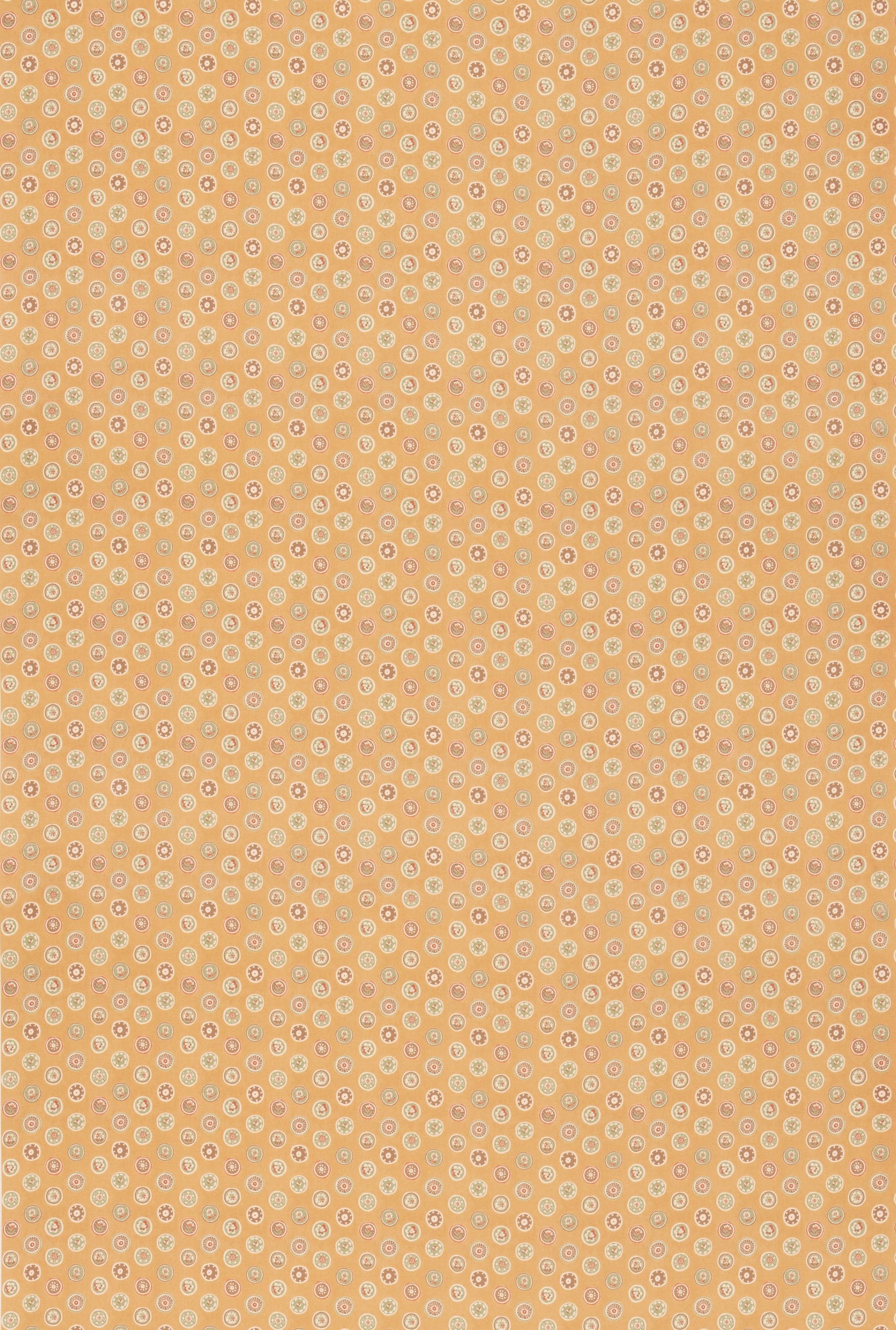 Court Buttons Ochre tyg