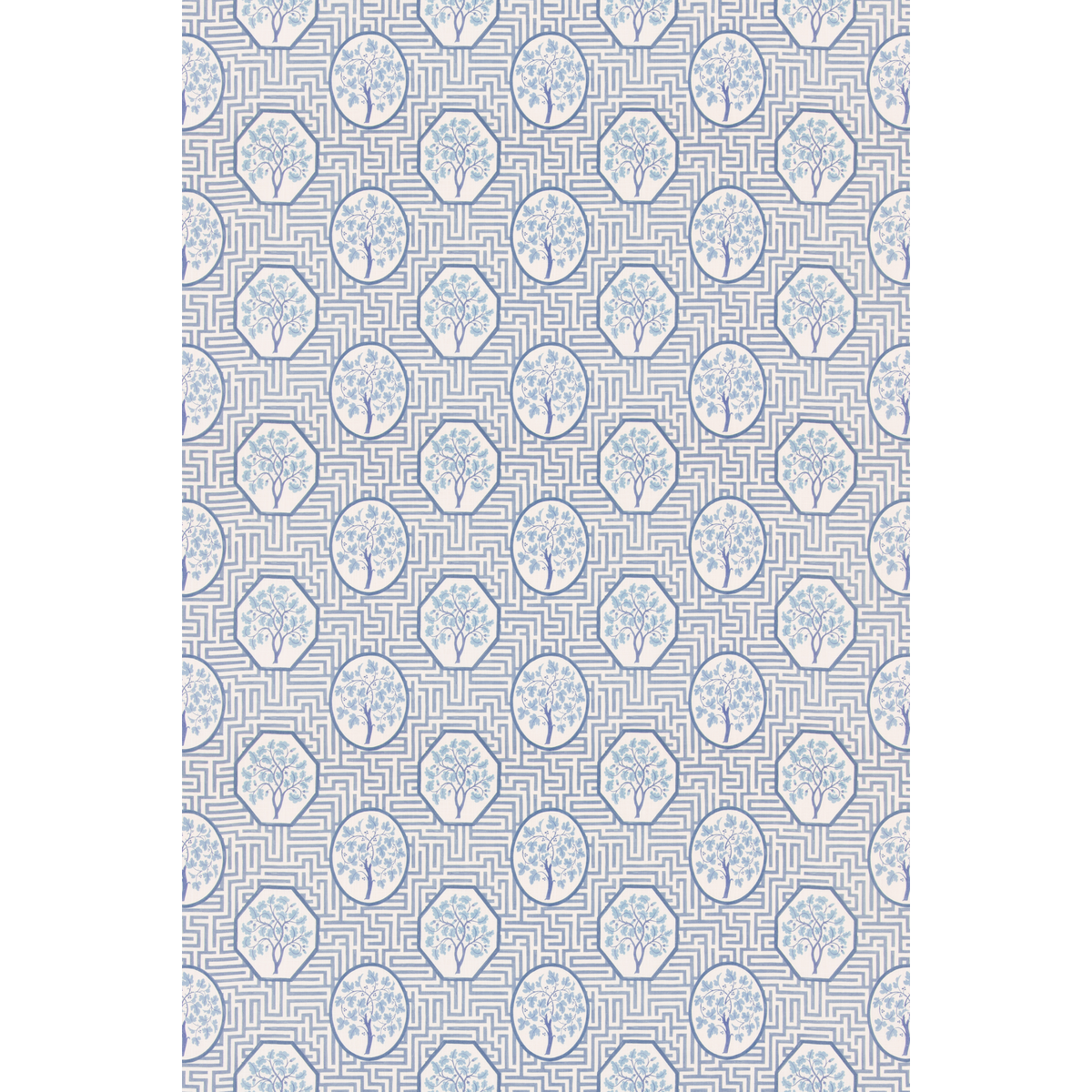 Royal Maze Royal Blue tyg