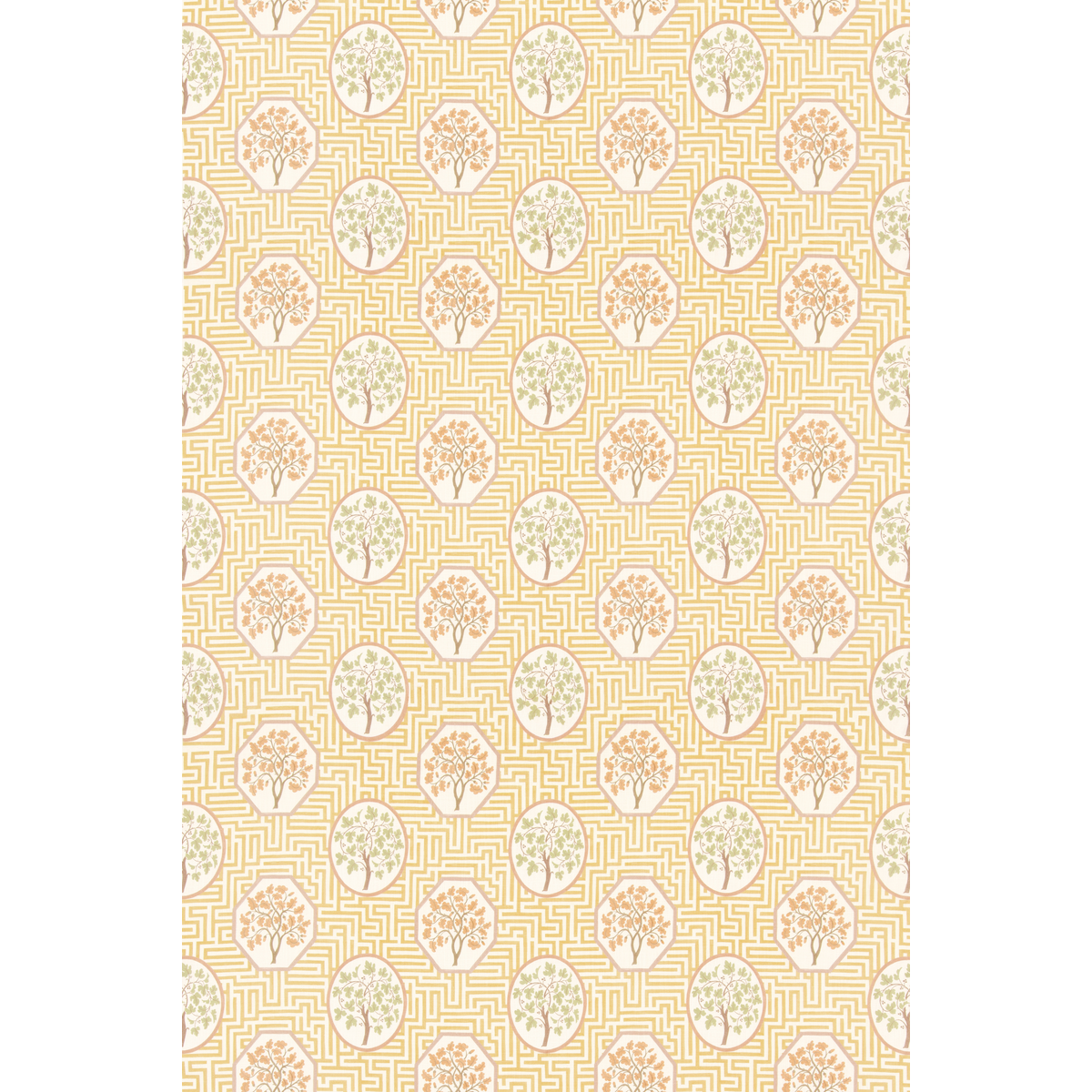 Royal Maze Ochre tyg