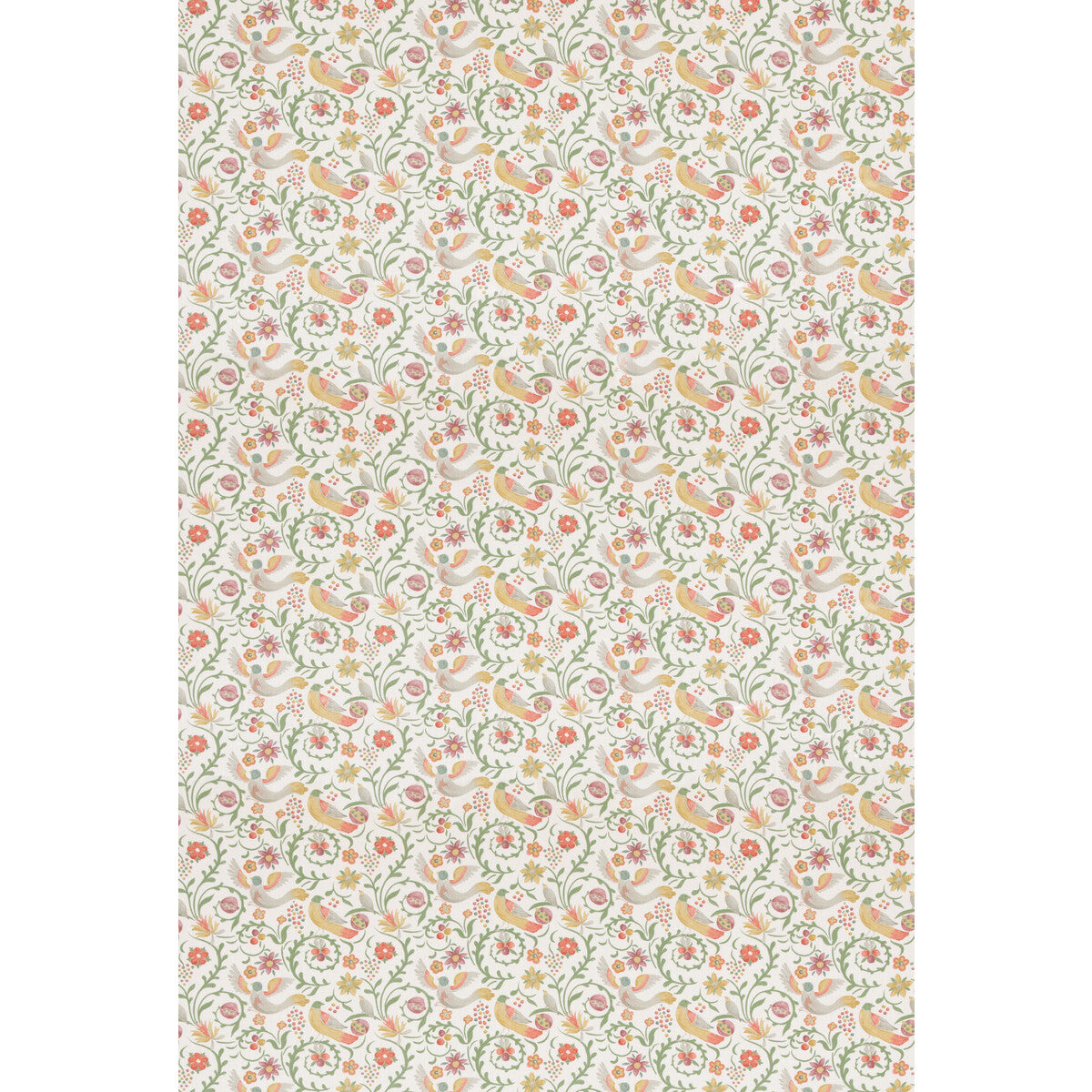 Royal Court Tyg - Red/Green
