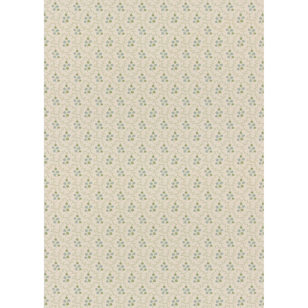 Posy Green/Aqua tyg