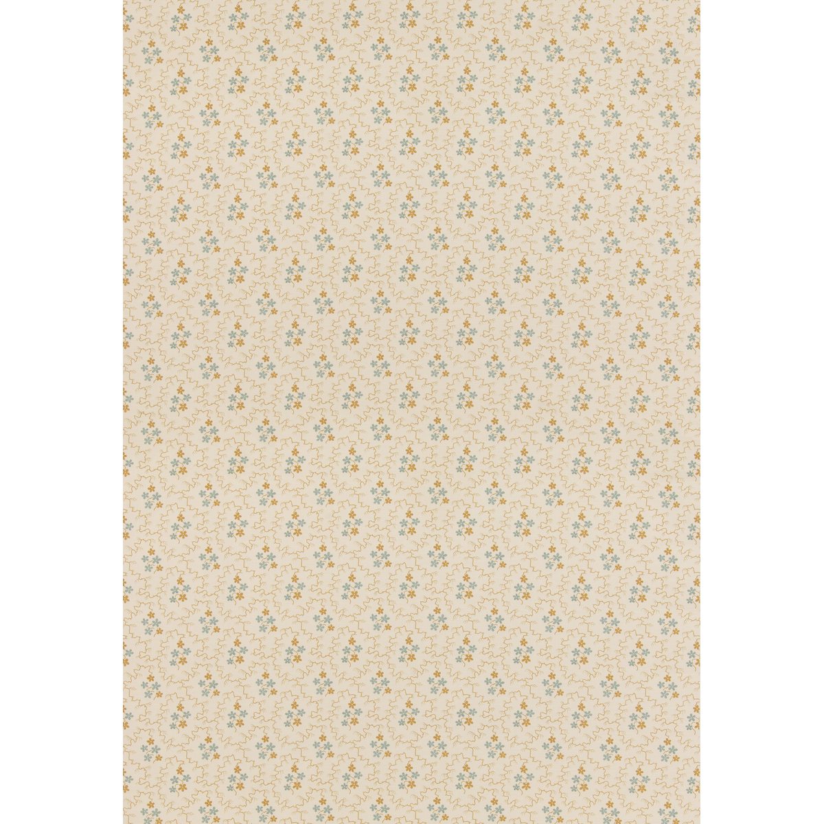 Posy Ochre/Blue tyg