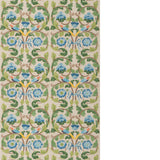 Tudor Rose Tyg - Blue/Green