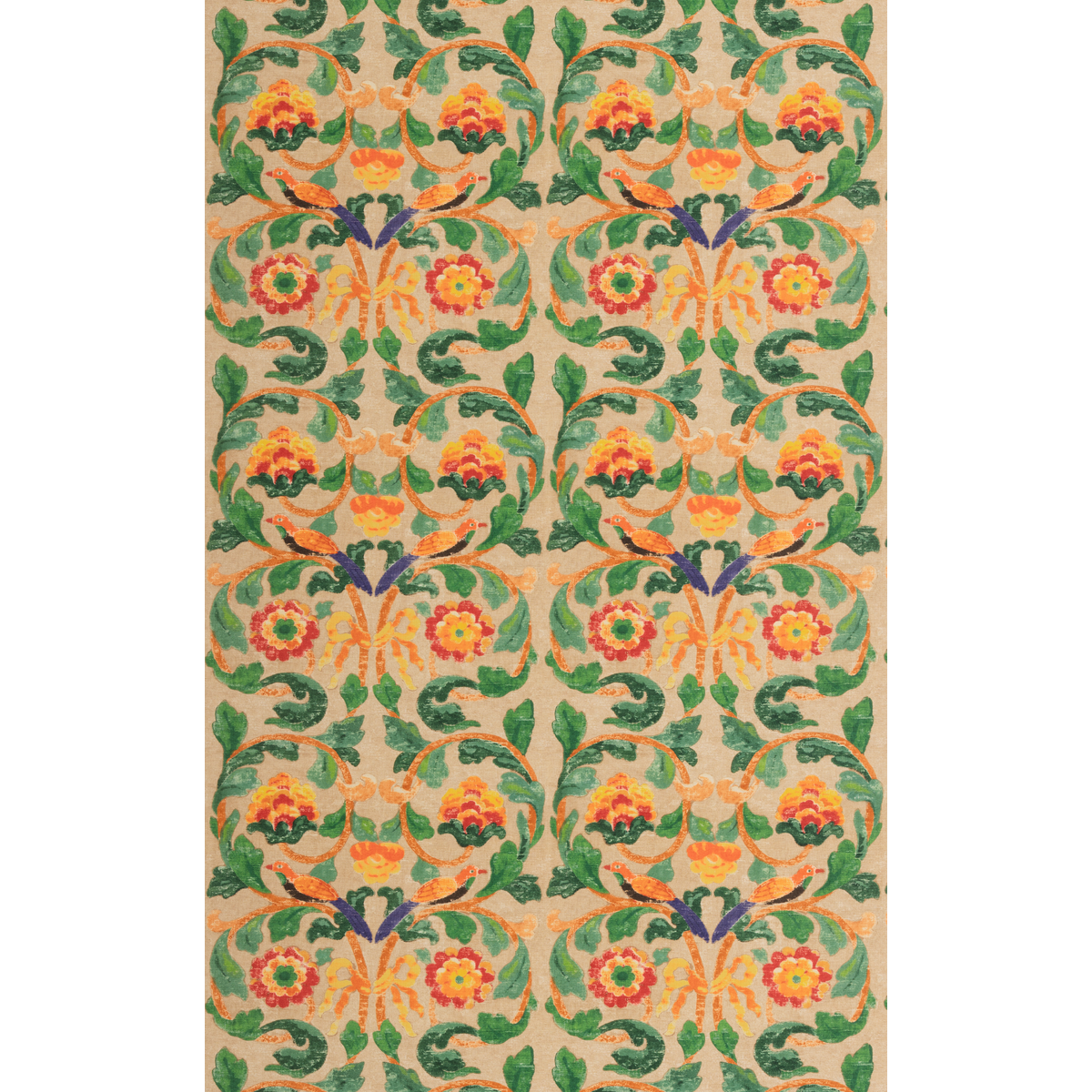 Tudor Rose Clementine tyg