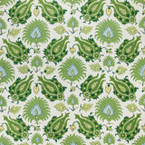 Kashmiri Linen Print Leaf/Aloe tyg