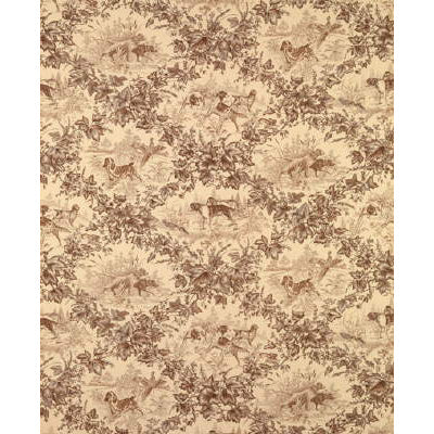 On Point Cotton Print Tobacco tyg