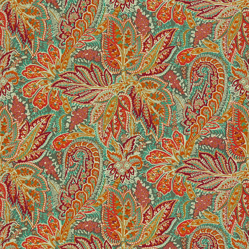 Chandigarh Cotton and Linen Print Opal tyg