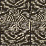 Le Zebre Linen Print Black tyg