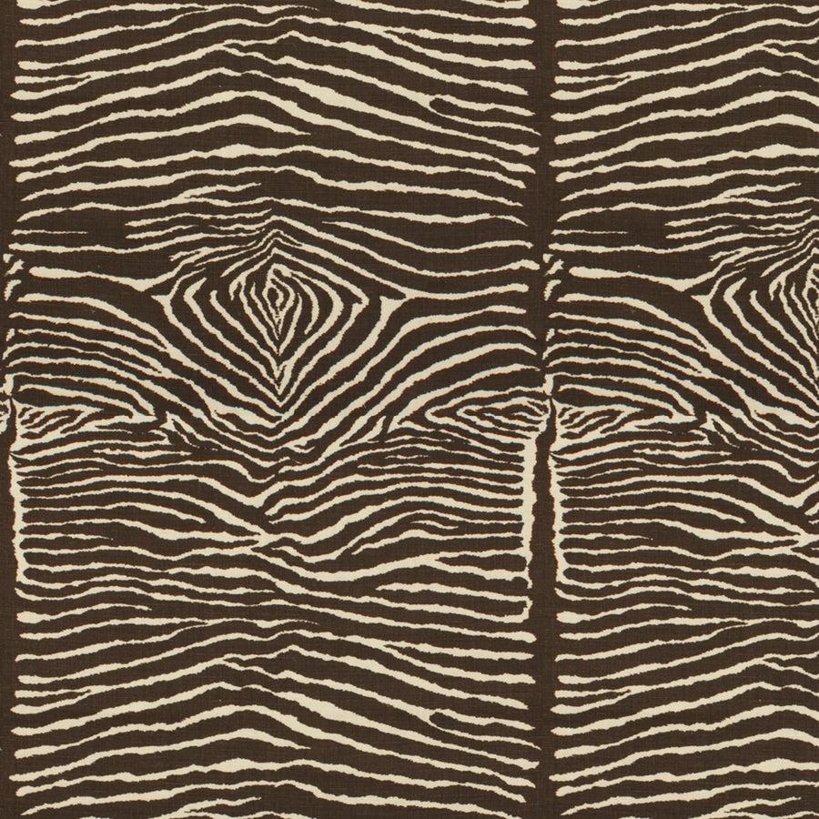 Le Zebre Linen Print Tyg — Brunschwig & Fils