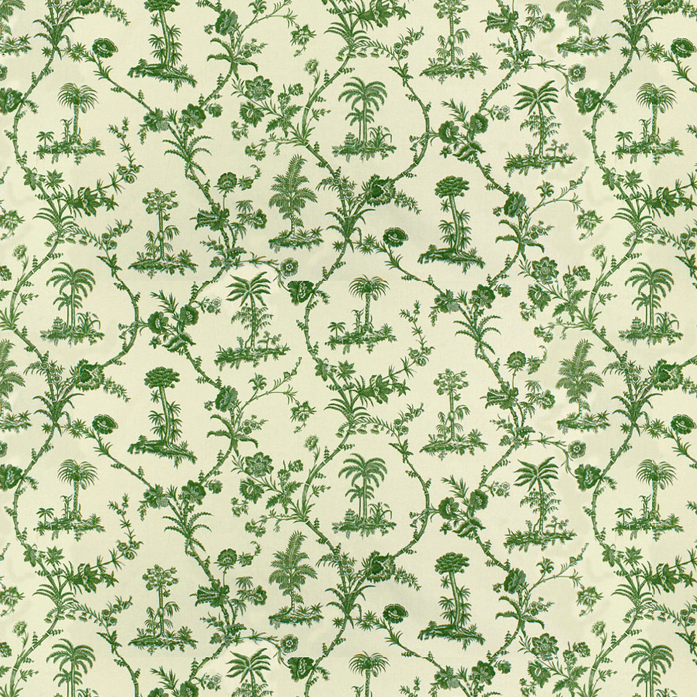 West Indies Toile Cotton Print Tyg