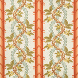 Josselin Cotton and Linen Print Spice/Celadon tyg