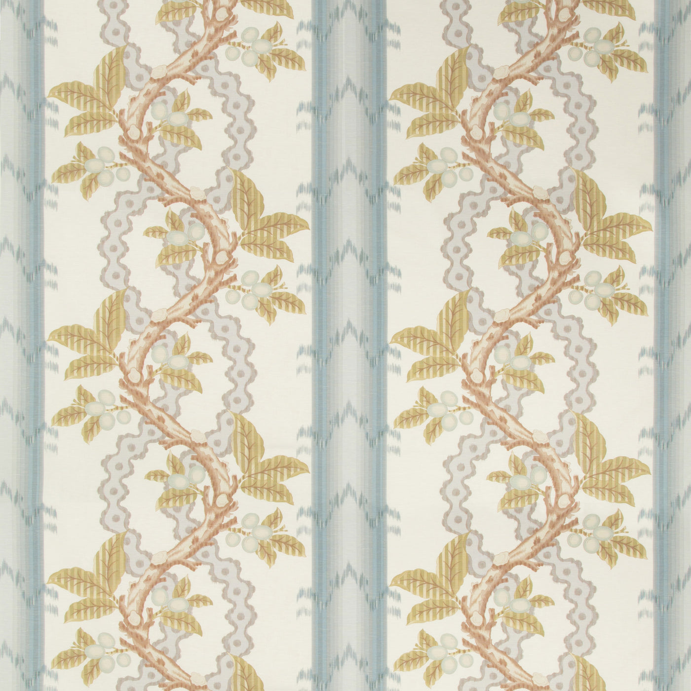 Josselin Cotton and Linen Print Slate/Grey tyg