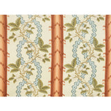 Josselin Cotton and Linen Print Rust And Blue tyg