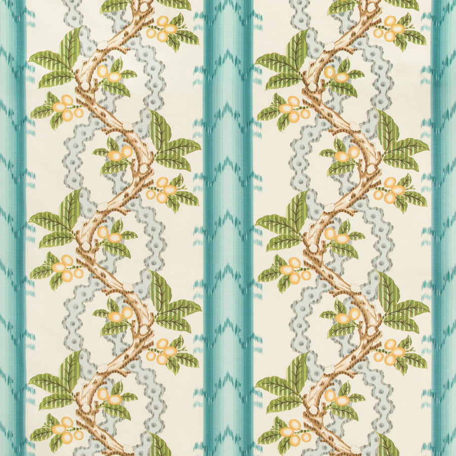 Josselin Cotton and Linen Print Tyg — Brunschwig & Fils
