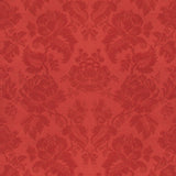Moulins Damask Tygprov - Rouge/Ivoire Q Or/Ivoire T Mastic U Bleu V Vert