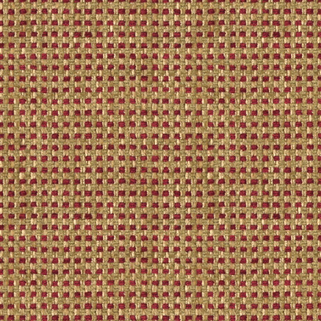 Sharpei Chenille Geometric Tygprov - Garnet
