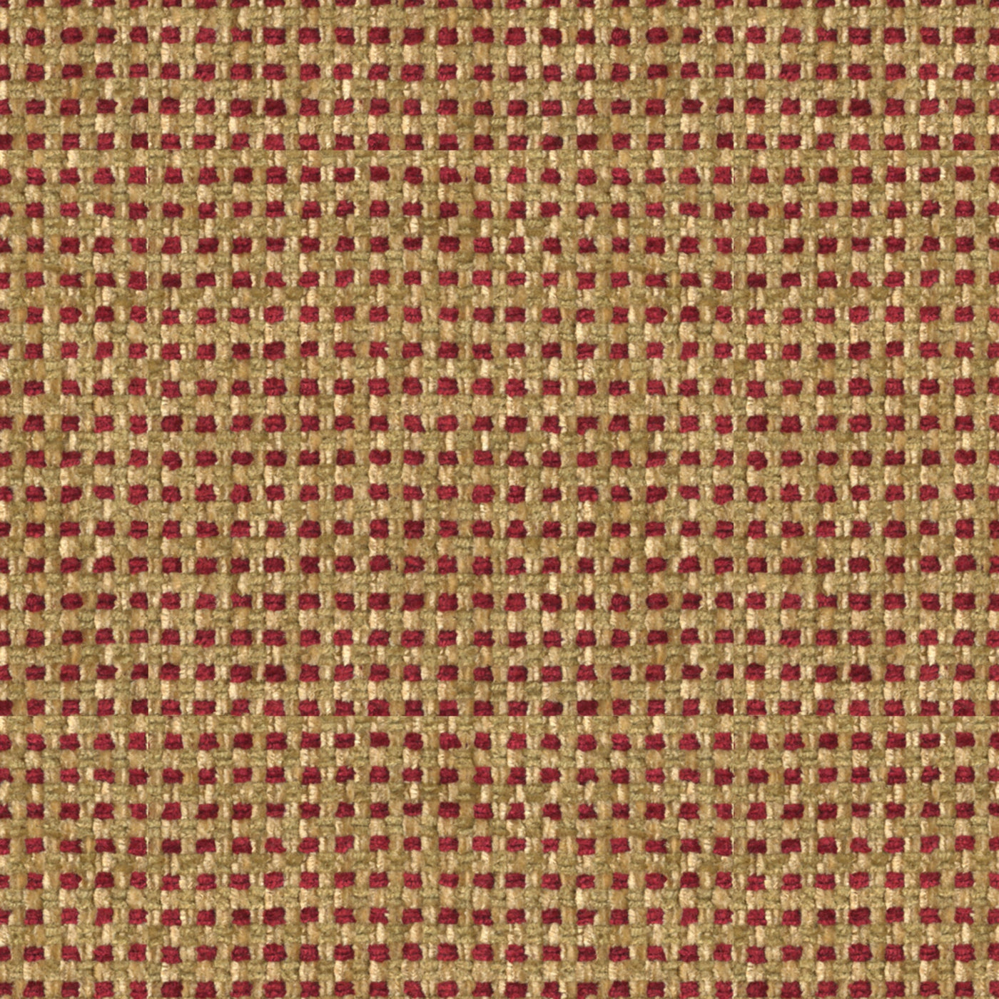 Sharpei Chenille Geometric Tygprov - Garnet