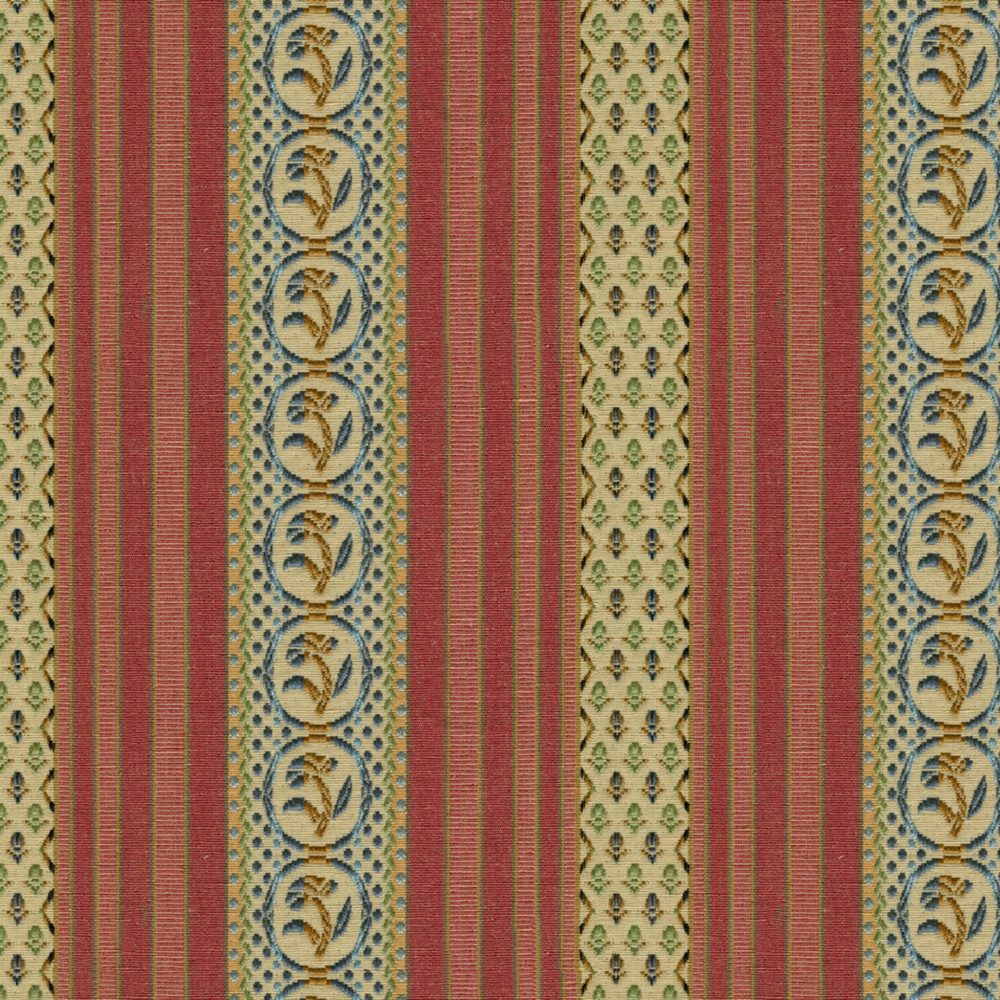 Rayure Fleurette Tygprov - Willow