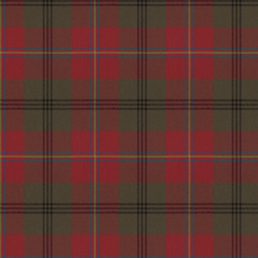 Millbrook Wool Plaid Tygprov - Redwood