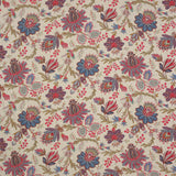 Casimir Red Blue — Colefax & Fowler tygprov