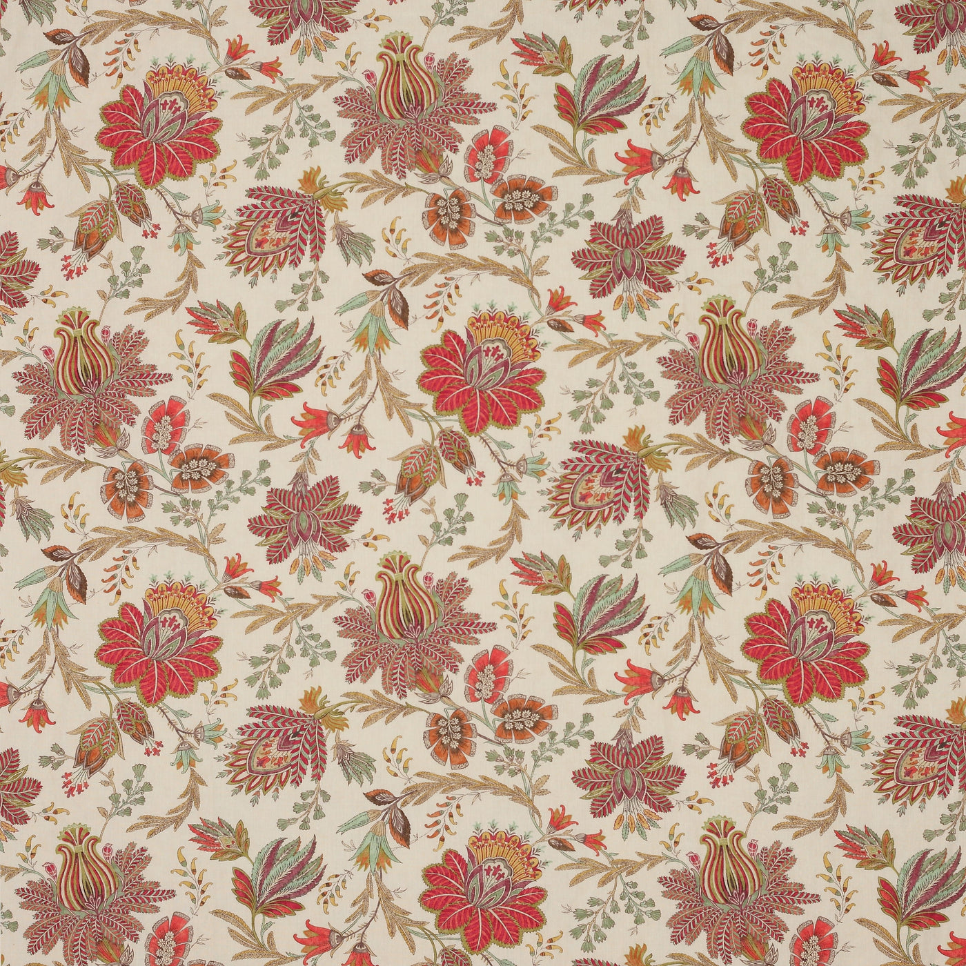Casimir Red Green — Colefax & Fowler tygprov