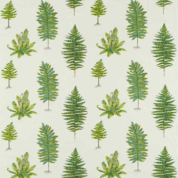 Sanderson Tygprov Fernery Embroidery