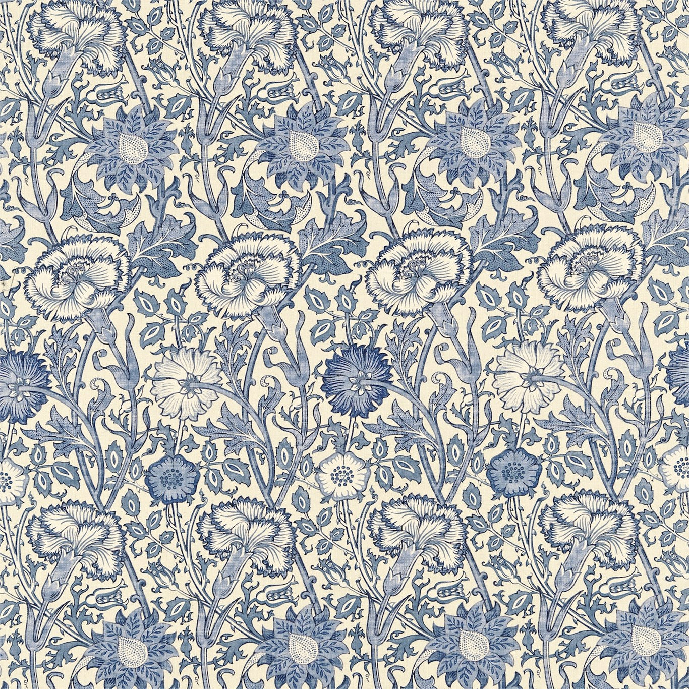 Morris & Co Tygprov Pink & Rose