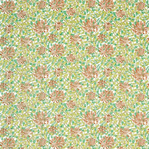 Morris & Co Tyg Honeysuckle — Queen Square Fabrics