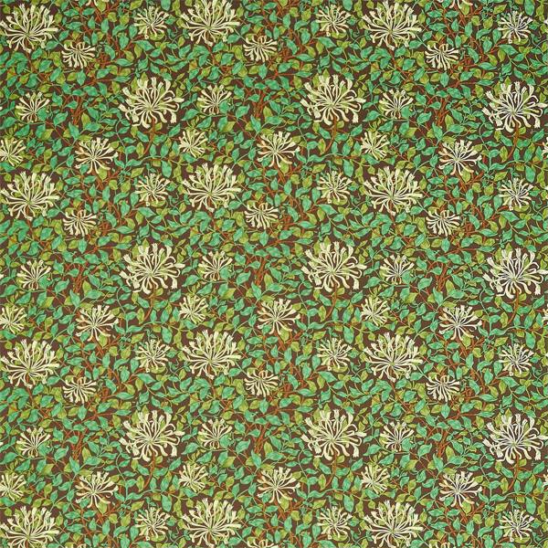 Morris & Co Tyg Honeysuckle — Queen Square Fabrics