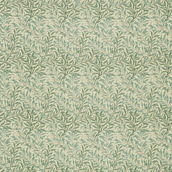 Morris & Co Tyg Willow Bough — Compilation Fabric Tygprov - Cream/Pale Green