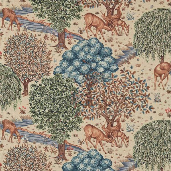Morris & Co Tyg The Brook Tygprov - Tapestry Linen