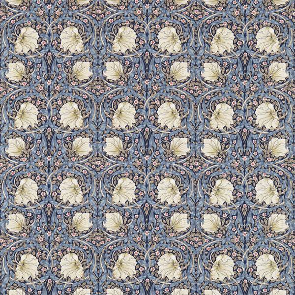Morris & Co Tyg Pimpernel — Compilation Fabric Tygprov - Indigo/Hemp