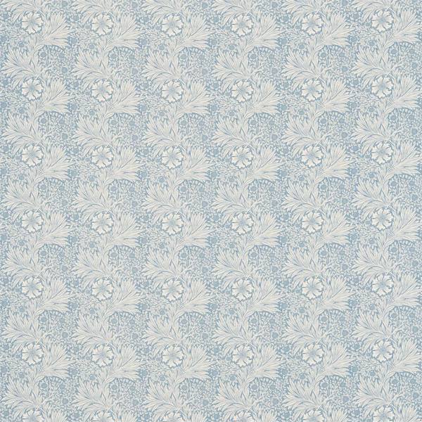 Morris & Co Tyg Marigold — Compilation Fabric Tygprov - China Blue/Ivory