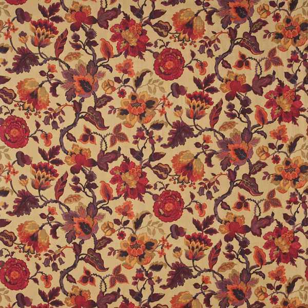 Amanpuri Old Gold/Aubergine — Sanderson fabric sample