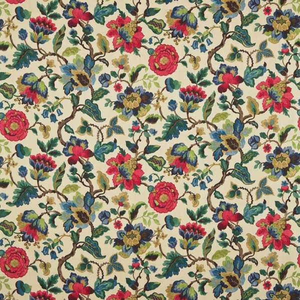 Amanpuri Ruby/Emerald — Sanderson fabric sample