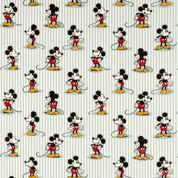 Sanderson Tygprov Mickey Stripe