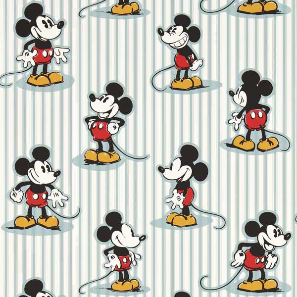 Sanderson Tapetprov Mickey Stripe