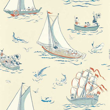 Sanderson Tapetprov Donald Nautical