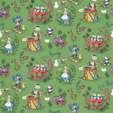 Sanderson Tapet Alice in Wonderland Tapetprov - Gumball Green