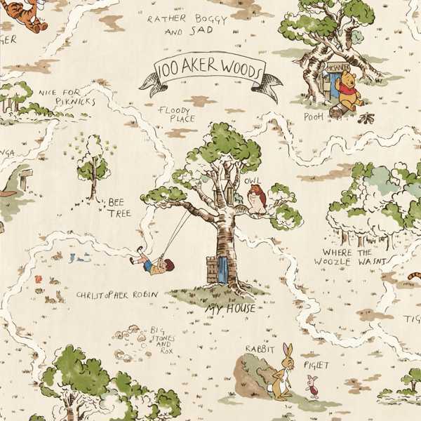 Sanderson Tapet Hundred Acre Wood