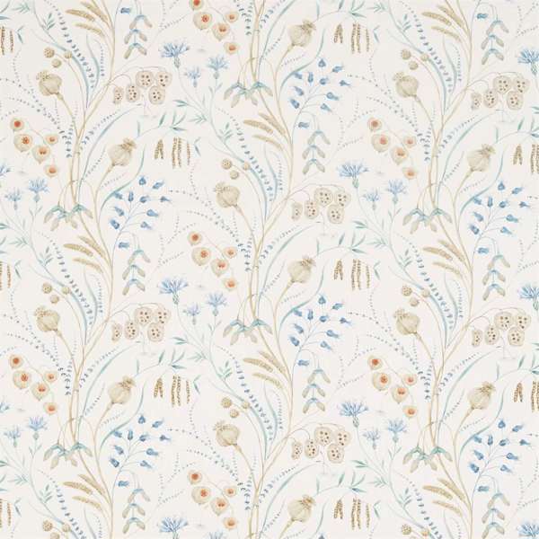 Summer Harvest Cornflower/Wheat — Sanderson tygprov