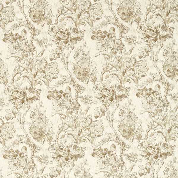 Fringed Tulip Toile Jute — Sanderson tygprov