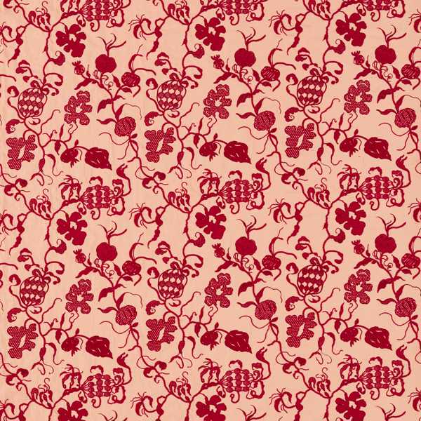 Mydsomer Pickings Conch/Madder — Sanderson -kangasnäyte
