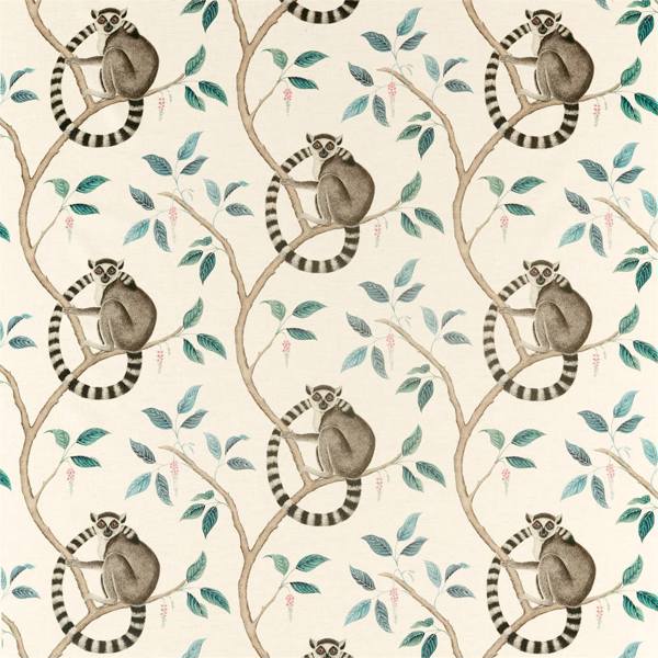 Ringtailed Lemur Ringtailed Lemur Grey — Sanderson fabric sample