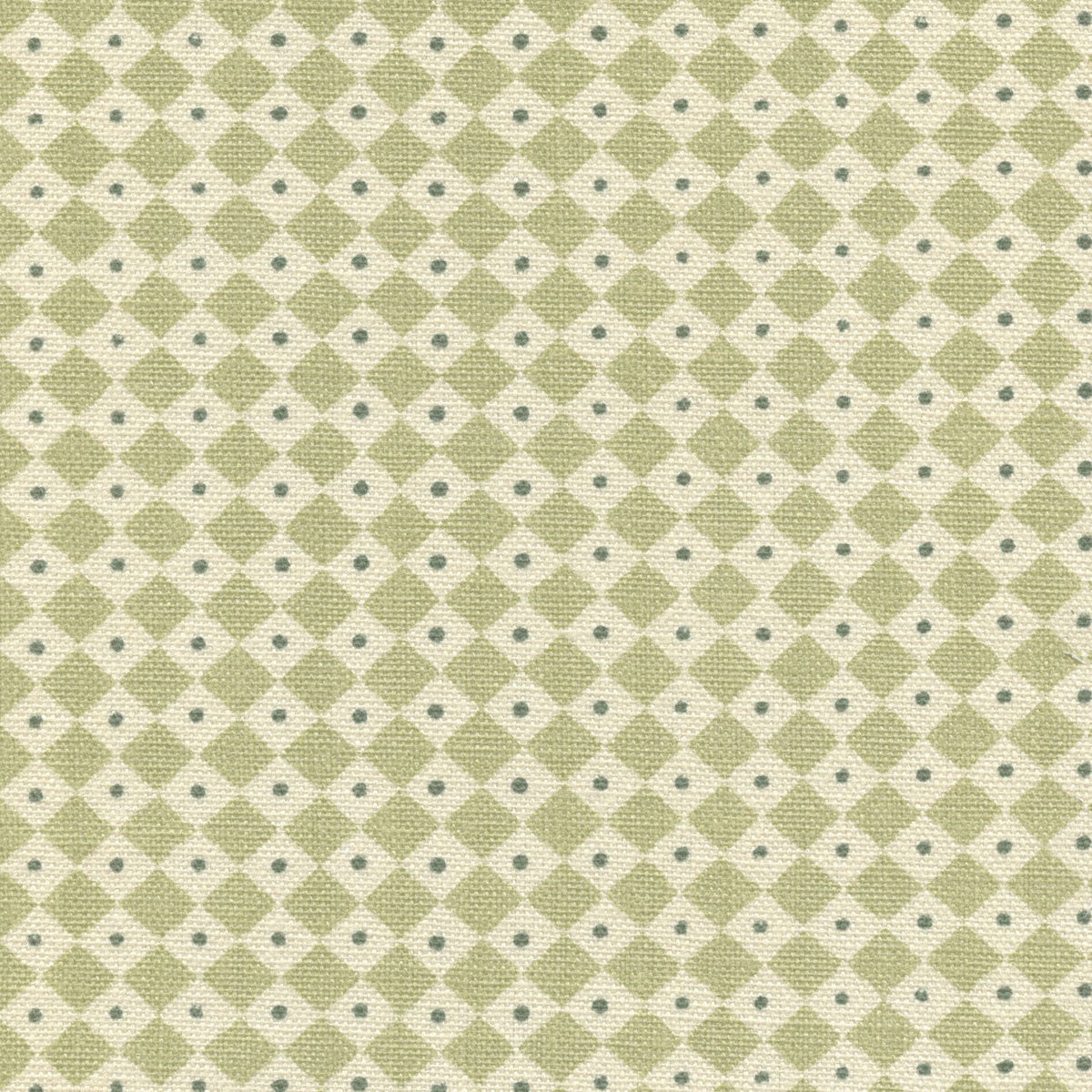 Diamond Dot Greengage — Lewis & Wood tygprov