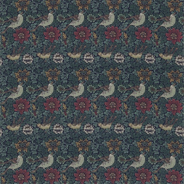 Morris & Co Tyg Bird & Anemone