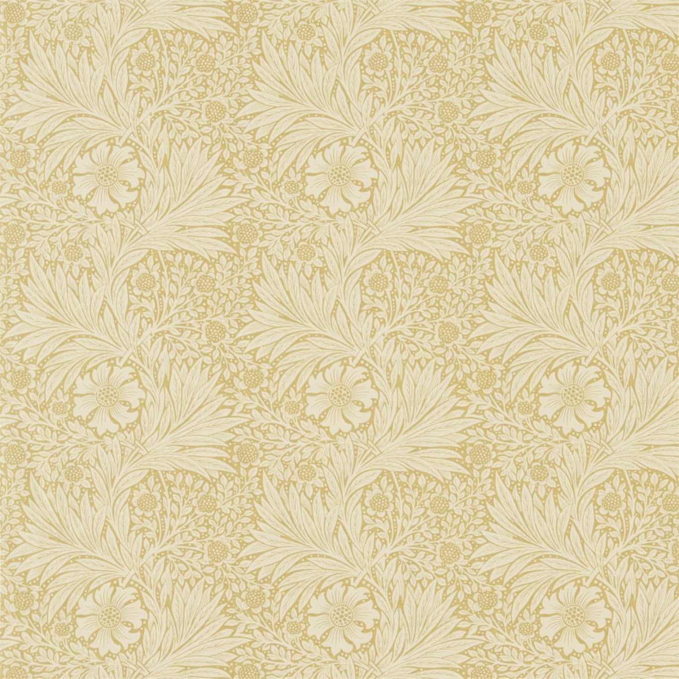 Marigold Lichen Cowslip — Morris & Co tygprov