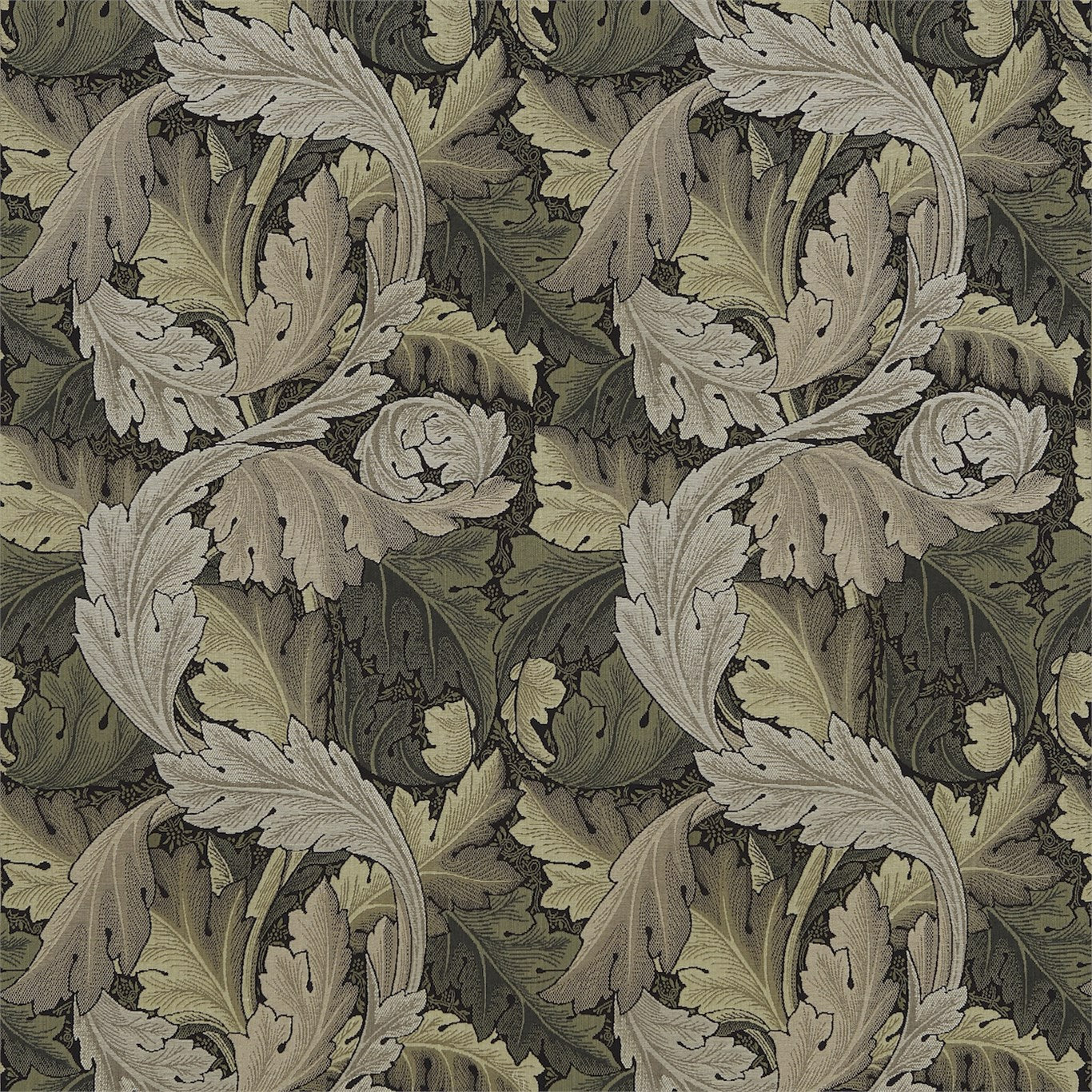Morris & Co Tyger Acanthus Tapestry Provtyg